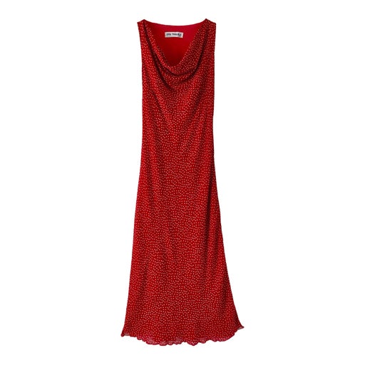 Polka dot midi dress