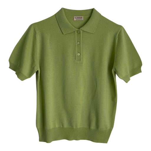 Knitted polo top