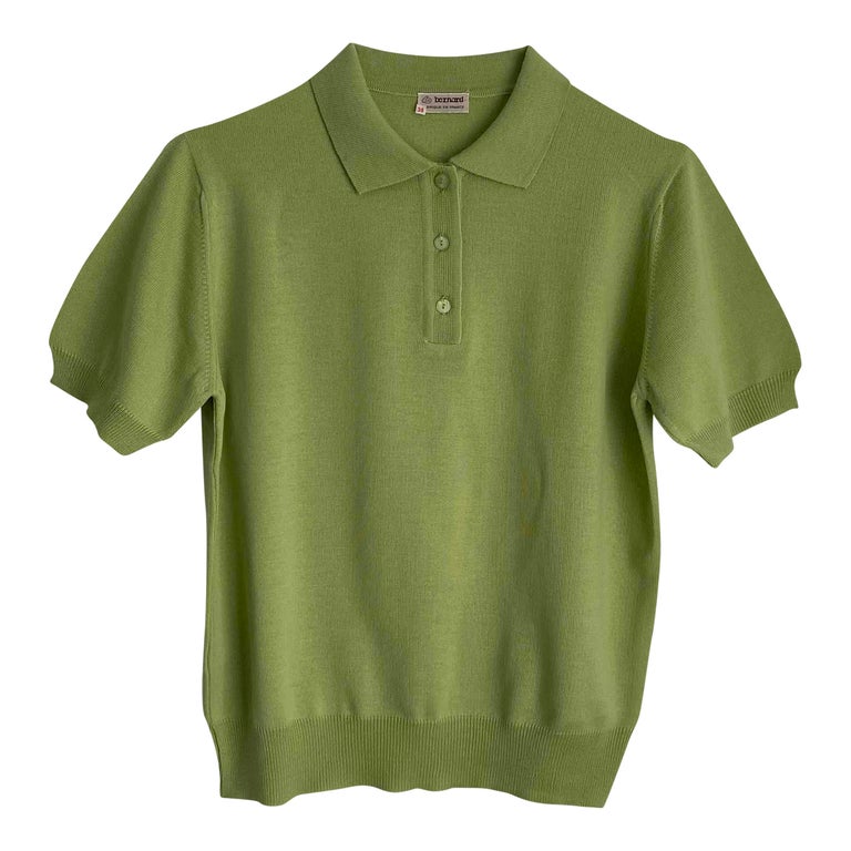 Knitted polo top