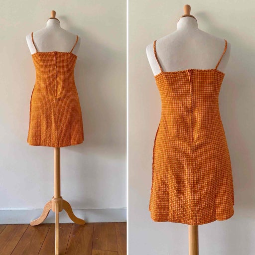 Gingham mini dress