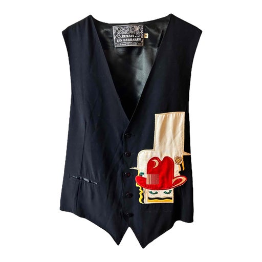 Sleeveless silk vest