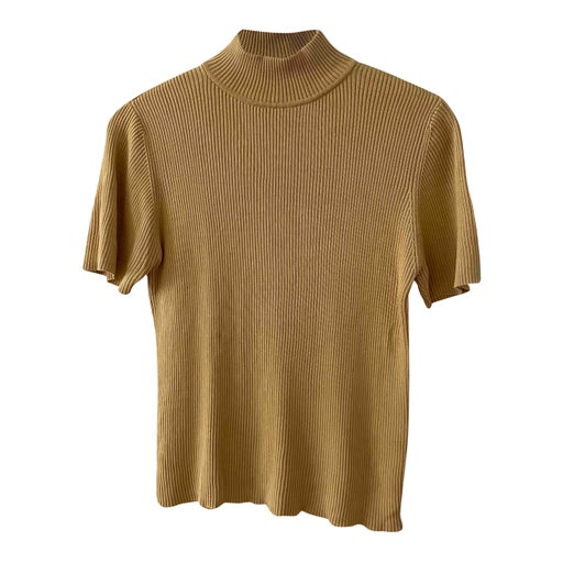 Ribbed silk top