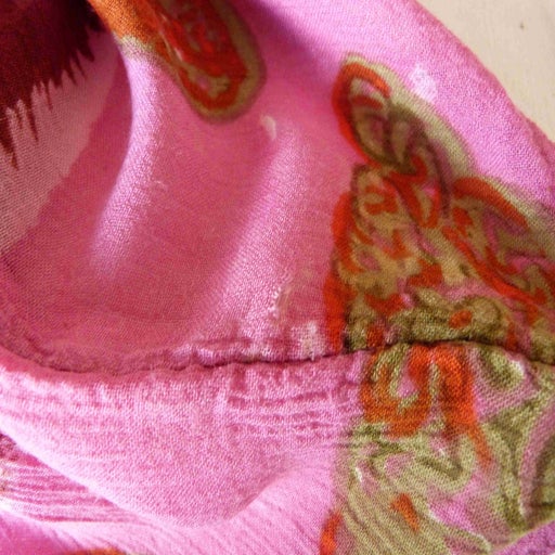 Patterned crepon skirt