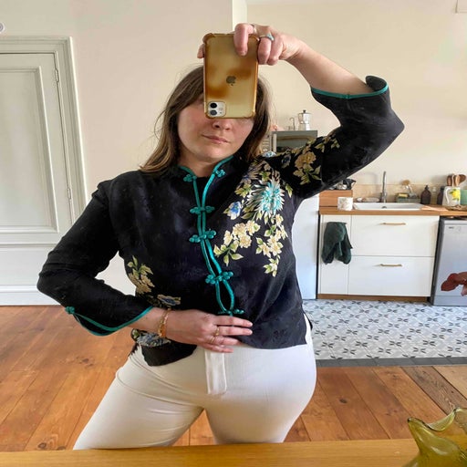 Asian silk blouse