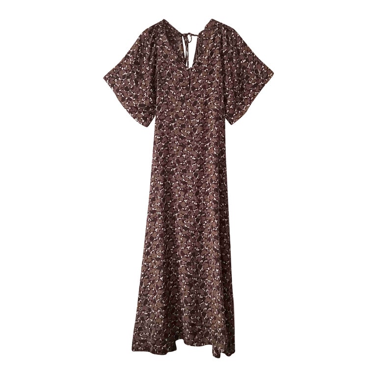 Long silk dress