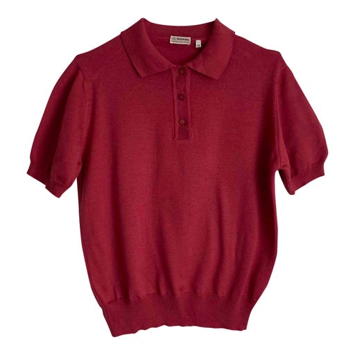 Wool polo shirt