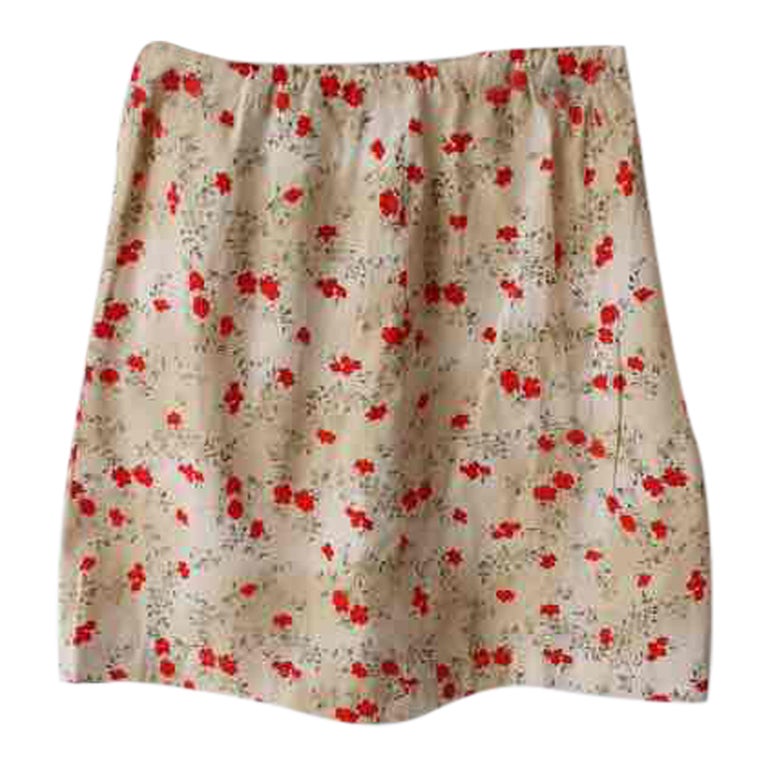 Cotton mini skirt