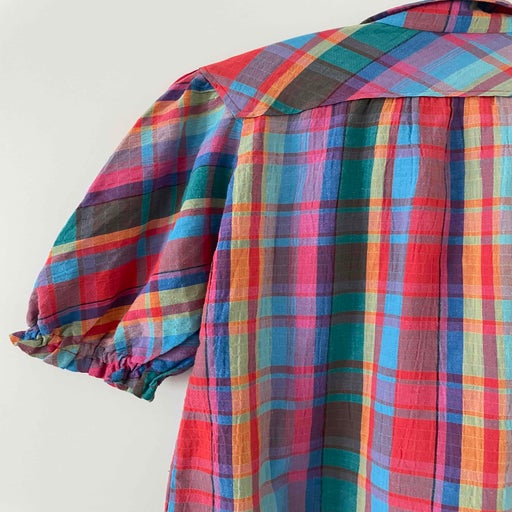 Cotton madras blouse