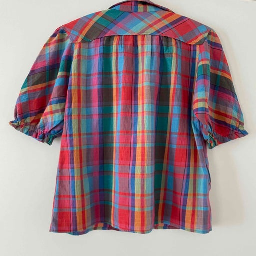 Cotton madras blouse
