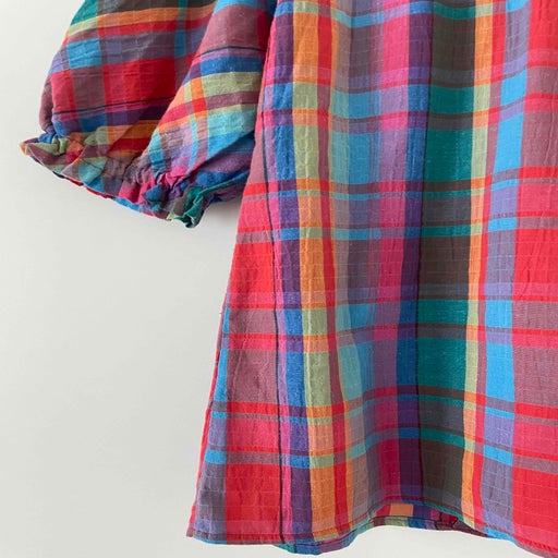 Cotton madras blouse