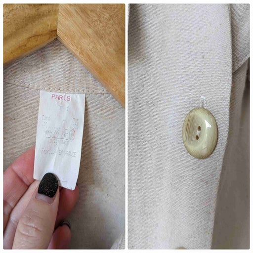 Linen and cotton top