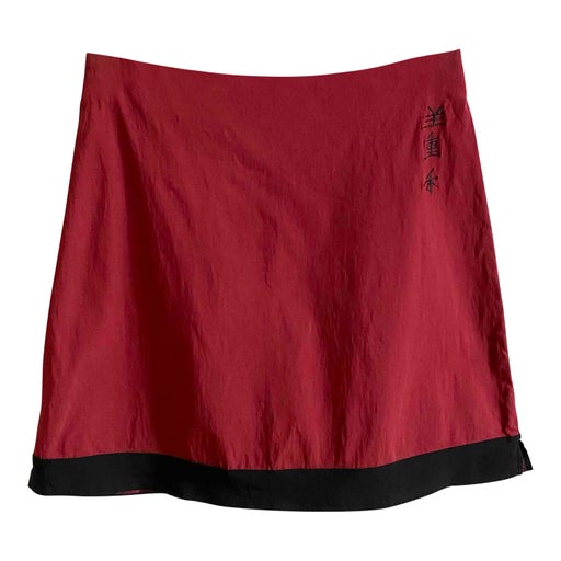 Two-tone mini skirt