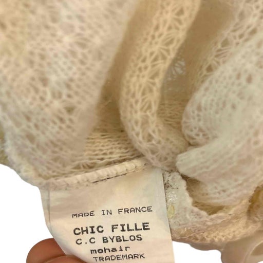 Mohair wrap-over top