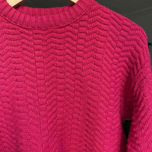 Herringbone knit jumper
