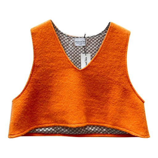 Pull sans manche en laine