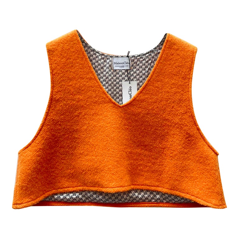 Pull sans manche en laine