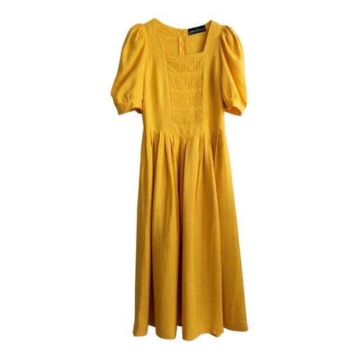 Linen midi dress