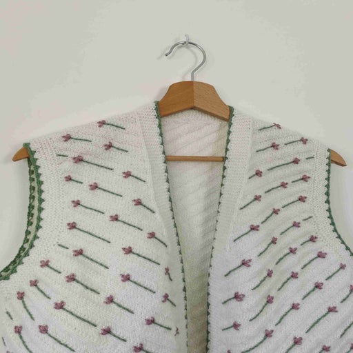 Gilet sans manche à fleurs