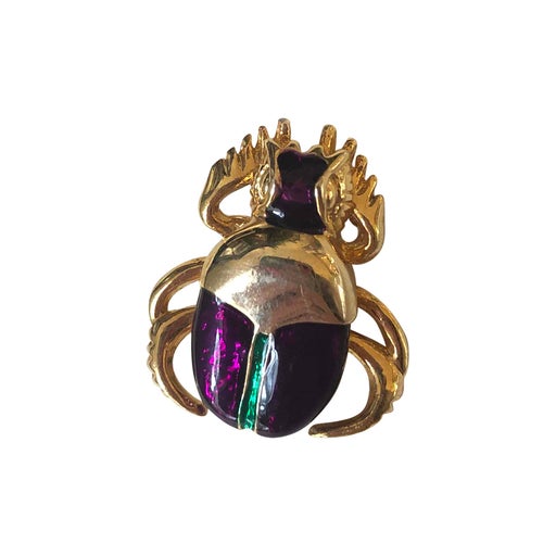 scarab brooch