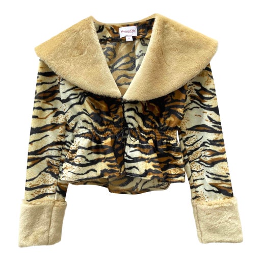 Top en fausse fourrure