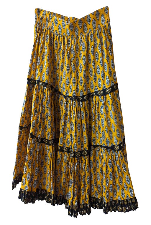 Provencal cotton skirt