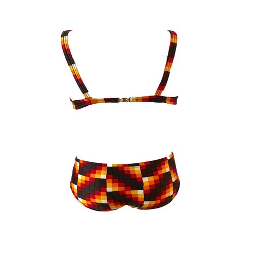60's patterned swimsuit