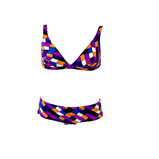 60's patterned swimsuit