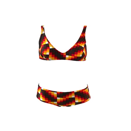 60's patterned swimsuit