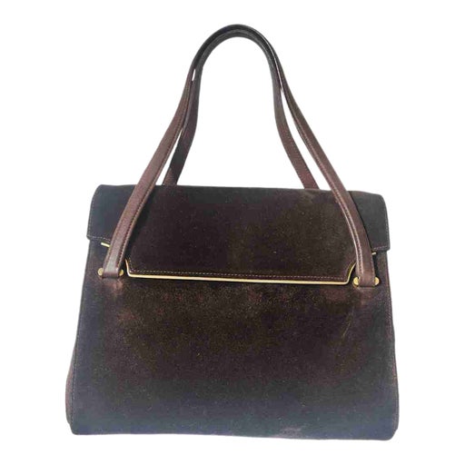 Suede and leather bag