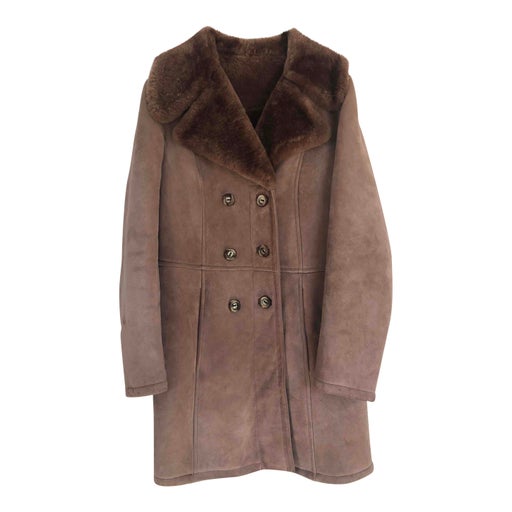 Manteau en peau lainée