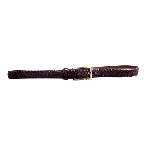 Exotic leather belt