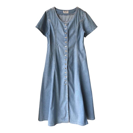 Long denim dress