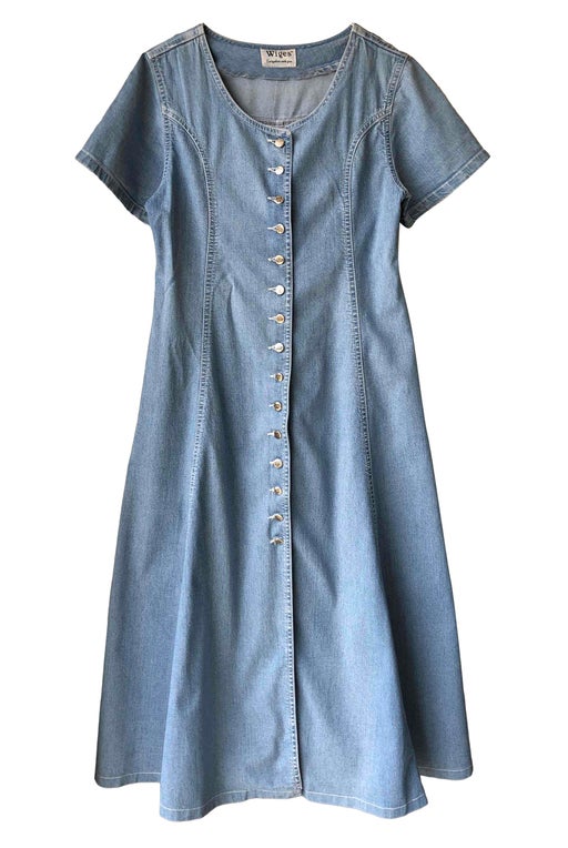 Long denim dress