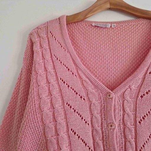 Openwork cardigan