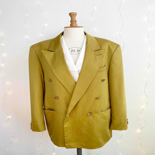 Gold double breasted blazer