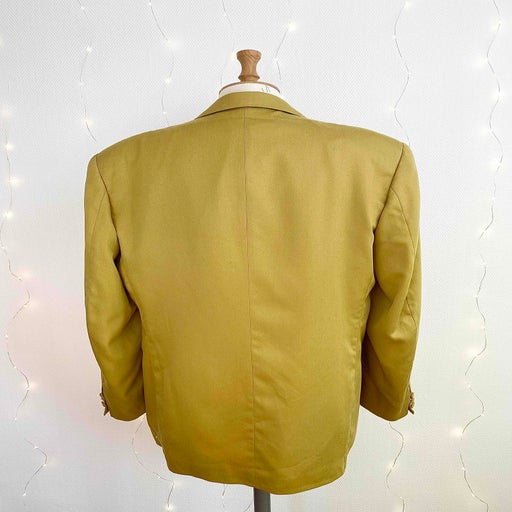 Gold double breasted blazer