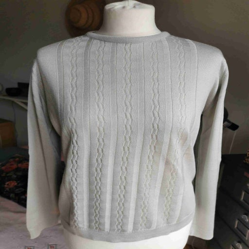 Openwork sweater