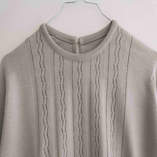 Openwork sweater