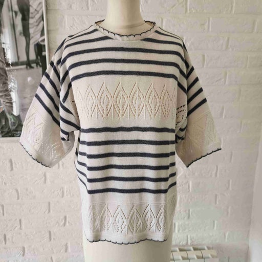 Sailor cotton crop top