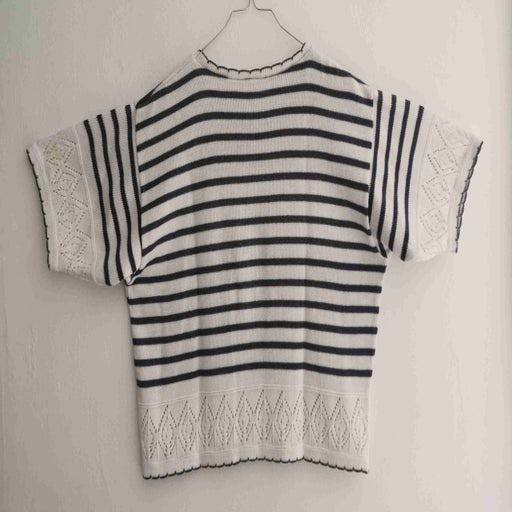 Sailor cotton crop top