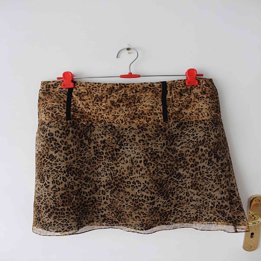 Silk mini skirt