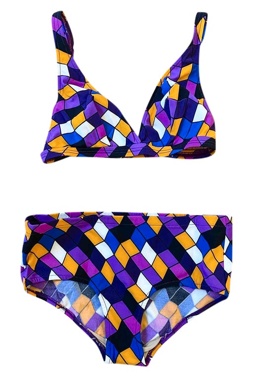 60's patterned swimsuit