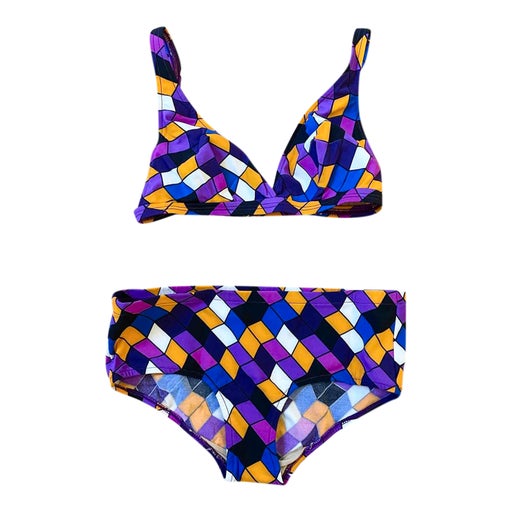 60's patterned swimsuit