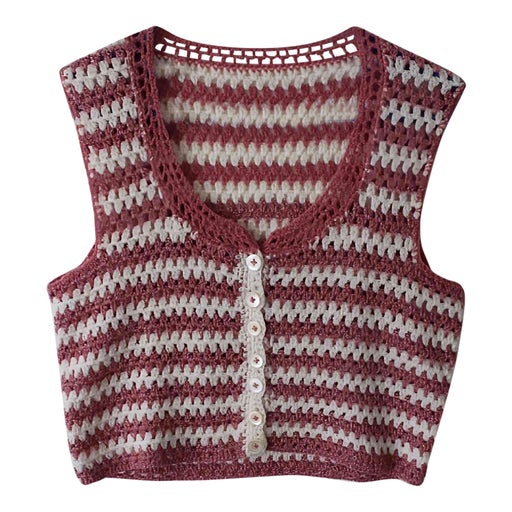 Crochet Sleeveless Vest