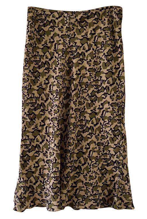 Camouflage long skirt