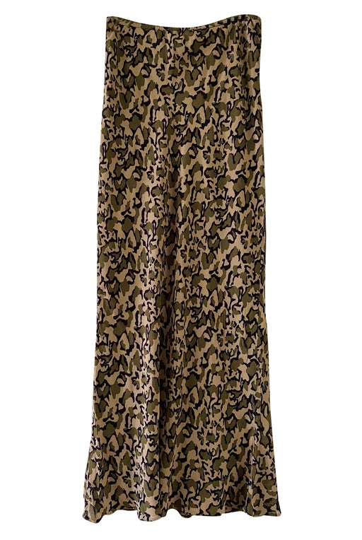 Camouflage long skirt