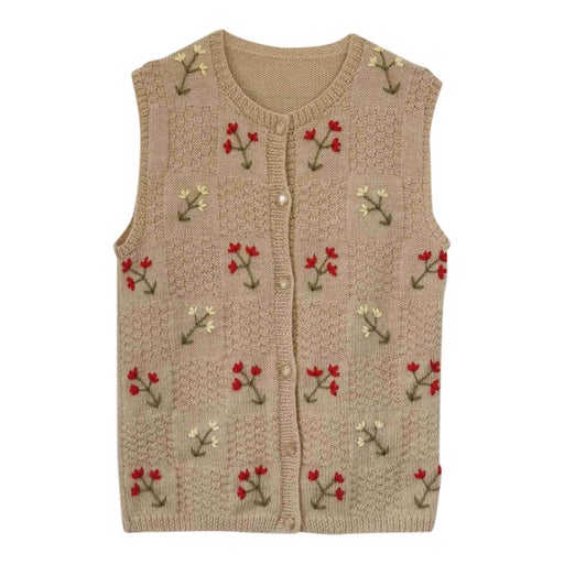 Sleeveless wool vest
