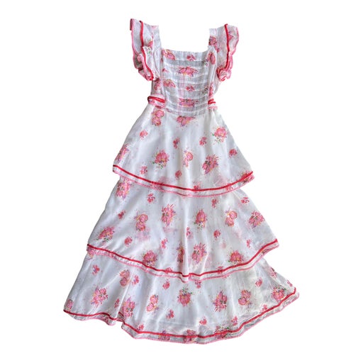 Robe à volants en coton