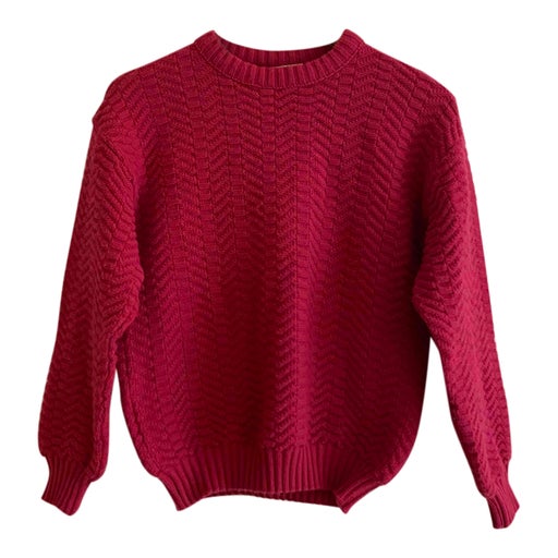 Herringbone knit jumper