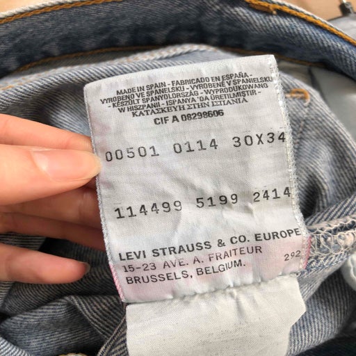 Levi's 501 W30L34 jeans